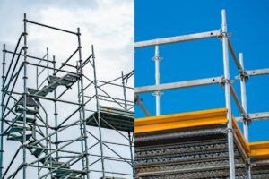 Rusztowanie aluminiowe a rusztowania stalowe różnice