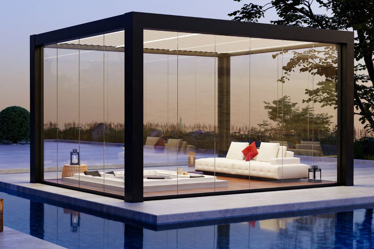 Nowoczesna pergola tarasowa